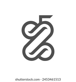 vector is monogram number 05 and letter Z. Elegant.