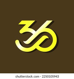 vector is monogram number 3 and 6. Infinity, elegant and unique.
