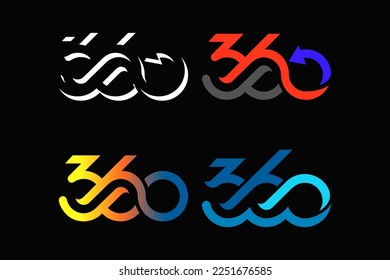 vector is monogram number 3, 6 and 0. Infinity, elegant and unique.
