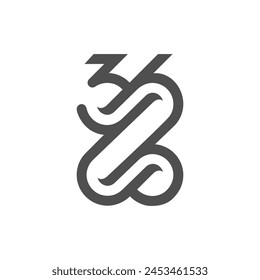 vector is monogram number 36 and letter Z. Elegant.