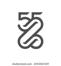 vector is monogram number 55 and letter Z. Elegant.