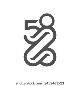 vector is monogram number 58 and letter Z. Elegant.