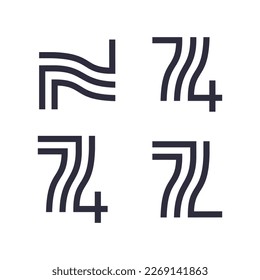 vector is monogram number 74, N and Z. Elegant.