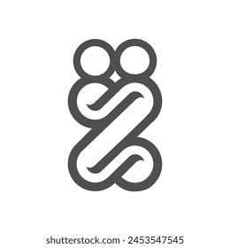 vector is monogram number 88 and letter Z. Elegant.