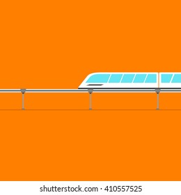 vector monorail, icon for commercial use