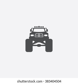 Vector monster car Icon