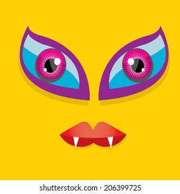 Vector Monster face