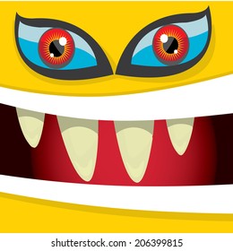 Vector Monster face