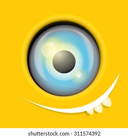 vector  monster face