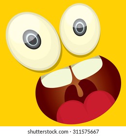 vector  monster face