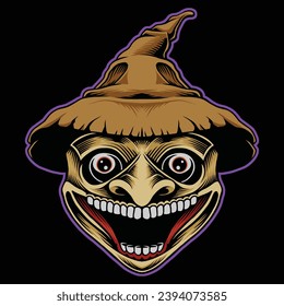 vector monster haloween illustration design