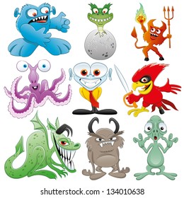 Vector. Monster set.