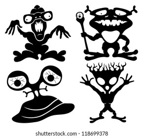 Vector. Monsters set.