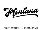 Vector Montana text typography design for tshirt hoodie baseball cap jacket and other uses vector