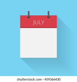 Vector of Month of a Year Calendar Icons Template, Flat designed vector illustration