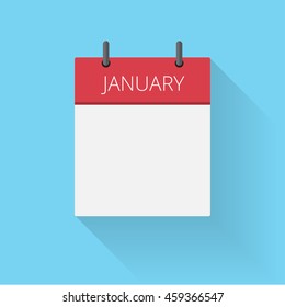 Vector of Month of a Year Calendar Icons Template, Flat designed vector illustration