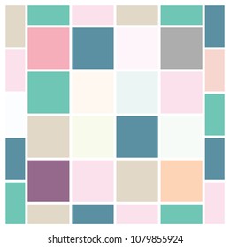 Vector Mood Board & Branding Presentation. Creative Theme Mood Board, Logo Template, Collage Frames with Universal Colour Palette. 