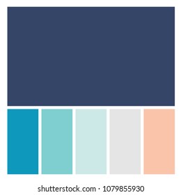 Vector Mood Board & Branding Presentation. Creative Theme Mood Board, Logo Template, Collage Frames with Universal Colour Palette. 