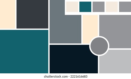 Vector Mood Board con diferentes colores