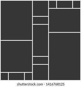 Vector Mood Board,Branding Presentation. Collage Frames 