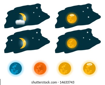 Vector Moon Clip-Art