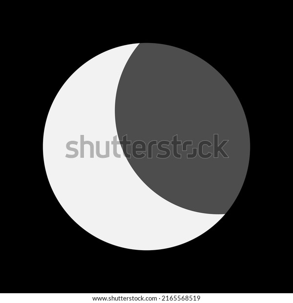 Vector of moon, elements, easy to change\
color. used for web decoration, can be\
printed