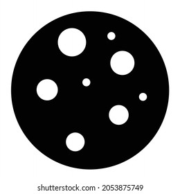 Diseño de iconos de glifos vectoriales lunares
