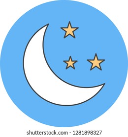 vector moon icon 