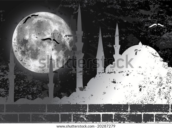 Vector moon\
illustration