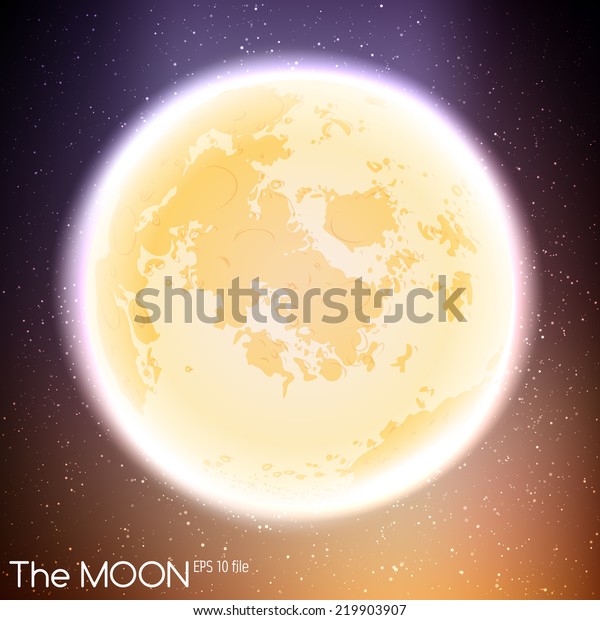 Vector moon\
illustration