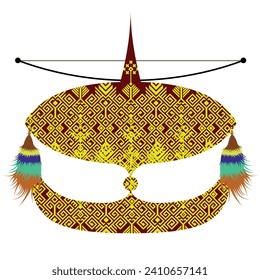 Vector of Moon Kite, Know as Wau Bulan