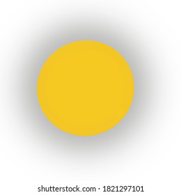 Vector Moon on white background, It’s a full moon