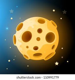 Vector Moon Rock! Vector illustration.