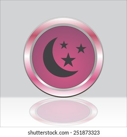 vector moon and stars
