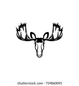 vector moose head