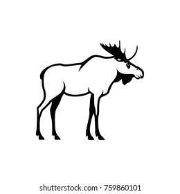 vector moose silhouette