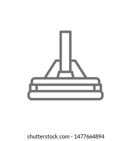 Vector mop, professional cleaning swab line icon.