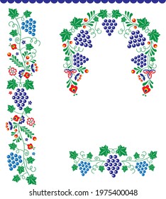 Vector moravian (slovacko) folk ornaments