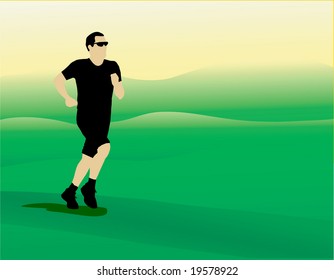 Vector Morning Run is original artwork.