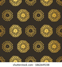 Vector Moroccan and abstract shapes seamless pattern. Suitable for wallpaper, packaging, scrapbooking, home decor and other design projects. 