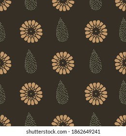 Vector Moroccan and abstract shapes seamless pattern. Suitable for wallpaper, packaging, scrapbooking, home decor and other design projects. 