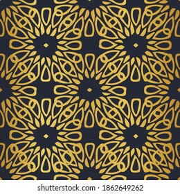 Vector Moroccan and abstract shapes seamless pattern. Suitable for wallpaper, packaging, scrapbooking, home decor and other design projects. 