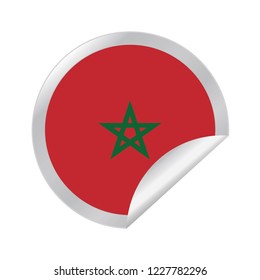 Vector Morocco circle folded