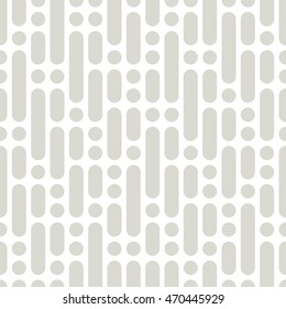 Vector Morse Code Pattern. Seamless Dotted Background. Repeating Monochrome Texture. Simple Minimalistic Swatch.