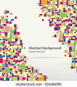 vector mosaic abstract illustration 4