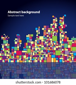 vector mosaic abstract illustration 6