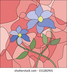 Vector mosaic background
