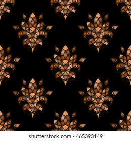 Vector mosaic background. Color tile texture seamless ornament