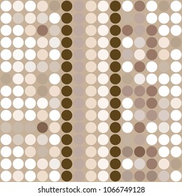 Vector Mosaic Background. Colored Small Circles in rows. Ornamental geometrical abstract vector background for decorations, paper packaging, textile design, covers