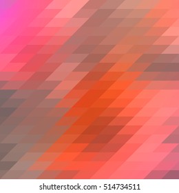 Vector mosaic background orange, green. Abstract background